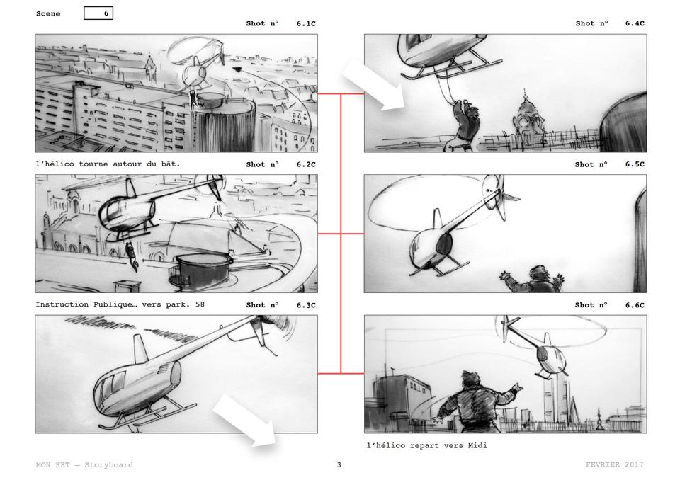Feature film storyboard: Mon Ket, also known as Dany